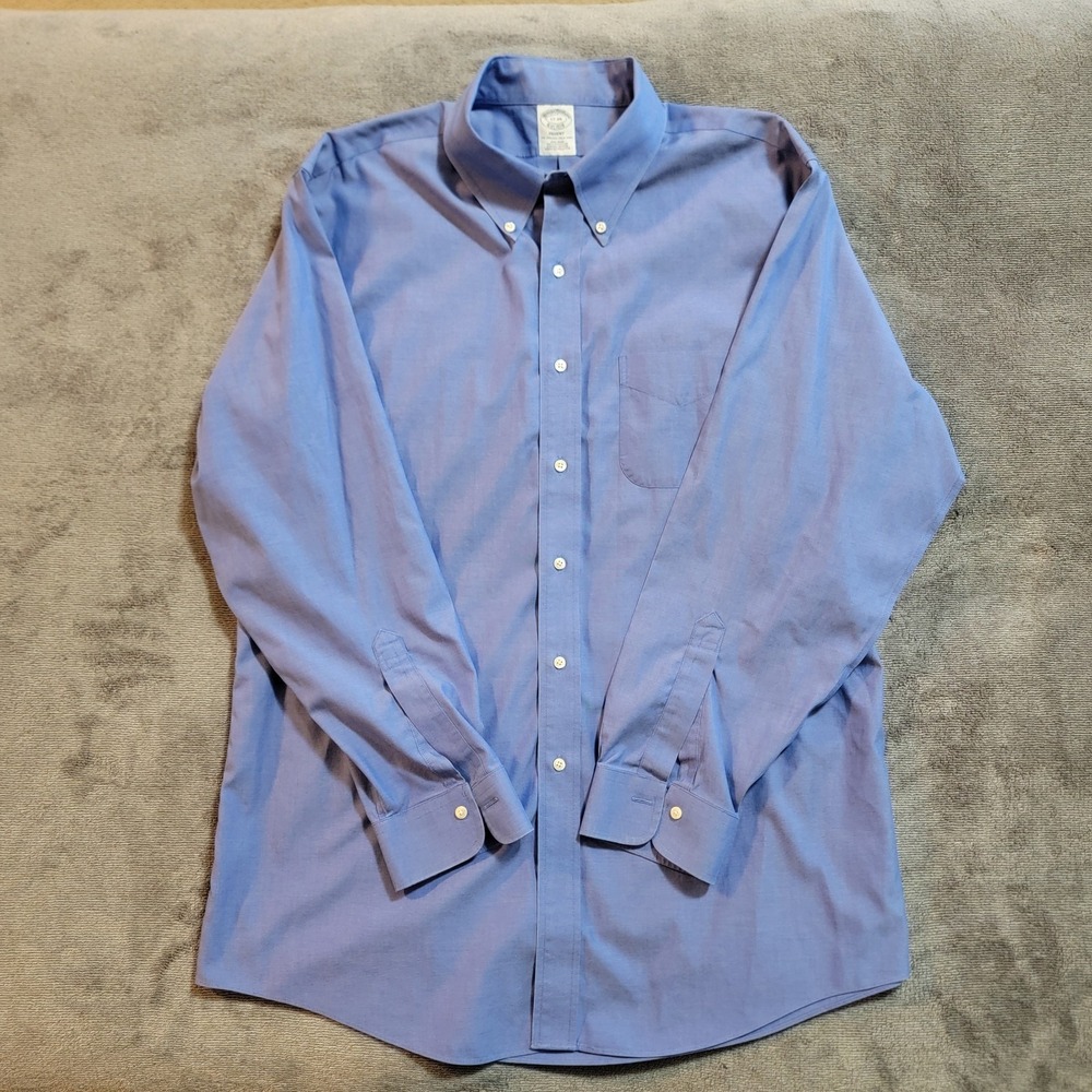 Brooks Brothers Men's 1818 Regent American Supima Cotton Dress Shirt Size 17-34